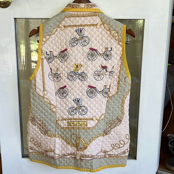 Revato Balestra Quilted Vest Silk Made in Italy - Picture 1 of 7